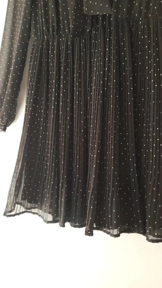 Vestido Zara lunares negro
