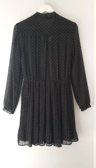 Vestido Zara lunares negro