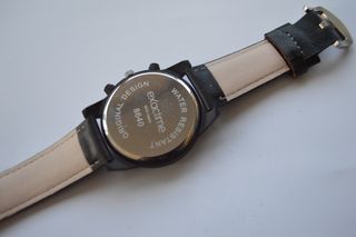 Reloj Exactime Negro con Detalles Azules