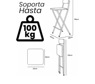 Vendo magnífica banqueta alta para la cocina.