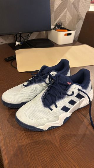 Zapatillas Adidas Hombre Mujer Blancas y Azules