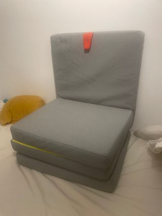 SLÄKT Puf Colchón Plegable gris IKEA