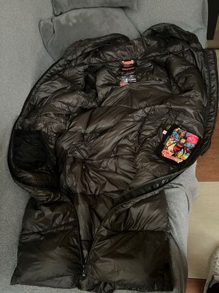 Chaqueta larga acolchada