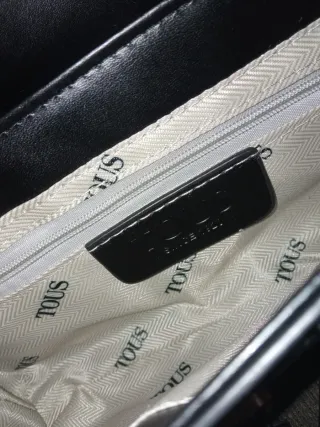 Bandolera oso negra y rosa