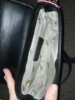 Bandolera oso negra y rosa