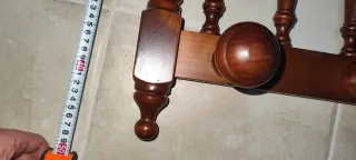 Conjunto entrada Perchero de madera con espejo
