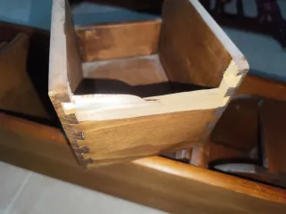 Conjunto entrada Perchero de madera con espejo