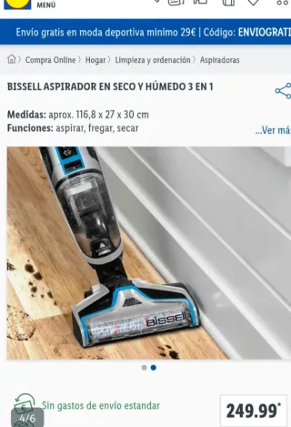 Aspiradora/ Fregona Inalámbrica Bissel Crosswave