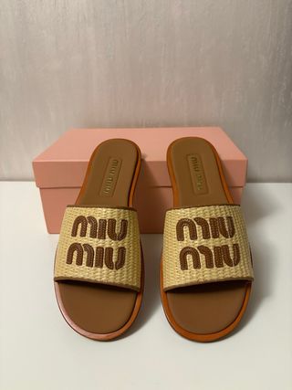 Miu Miu Sandali Beige/Brown Tg. 39