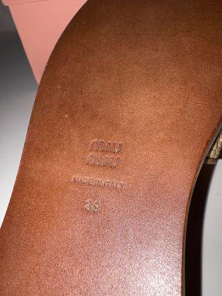 Miu Miu Sandali Beige/Brown Tg. 39
