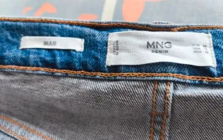 Vaqueros Denim Mango - Corte Recto / Straight Fit