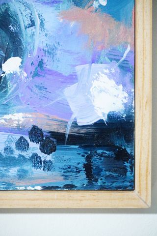 Cuadro decorativo abstracto moderno óleo original