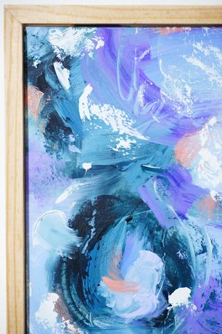 Cuadro decorativo abstracto moderno óleo original