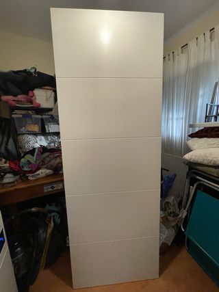 Puerta corredera maciza blanca Leroy Merlin