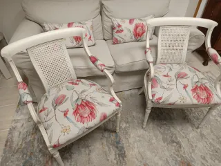 Sillas Vintage Restauradas Madera Maciza