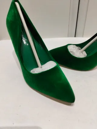Scarpe décolleté verdi donna Tg 39