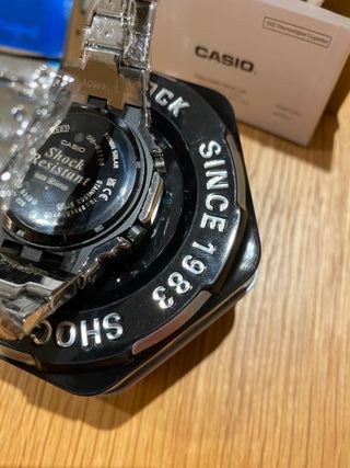 Reloj Deportivo Azul Claro Plata