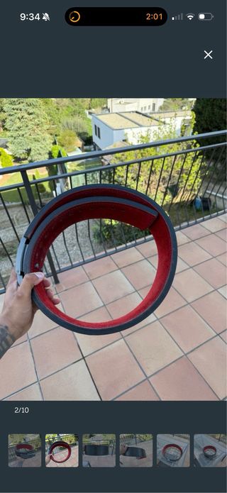 Cinturón SBD Negro/Rojo