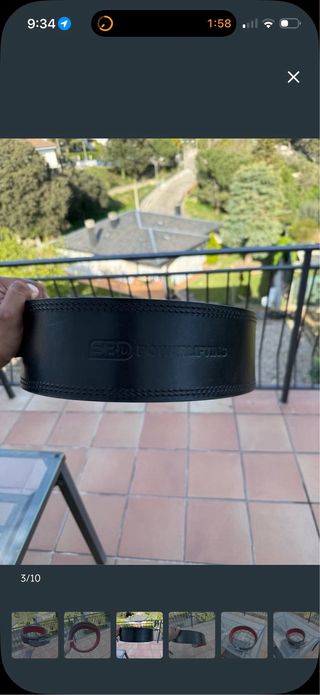 Cinturón SBD Negro/Rojo