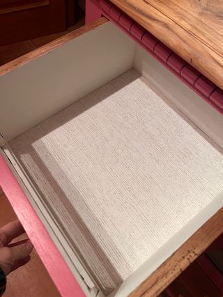 Cómoda rústica madera y cristal