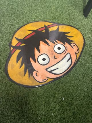 Cartel Madera Luffy Arte Japonés