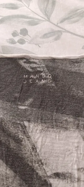 Camiseta Mango Talla M Estampado Banderas