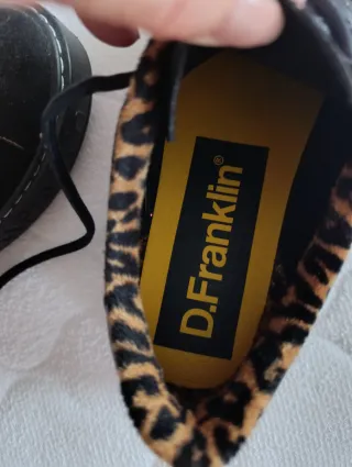 Zapatillas D.Franklin Negras con Leopardo