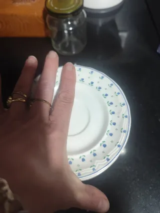 Juego de tazas/platos café  Cerámica cuadrifoglio