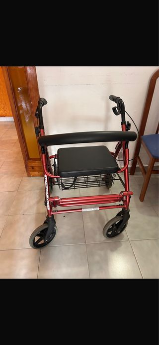Andador Silla de Ruedas Rojo