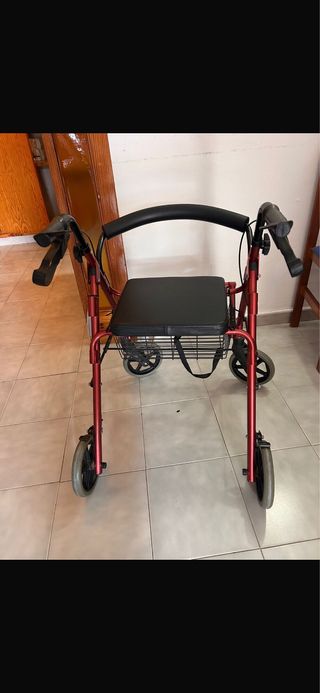 Andador Silla de Ruedas Rojo