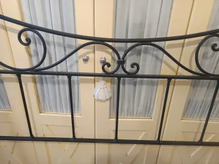 Cabecero forja negro 1,35m