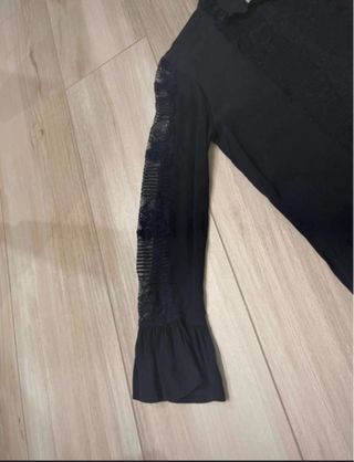 Camicetta nera pizzo OVS