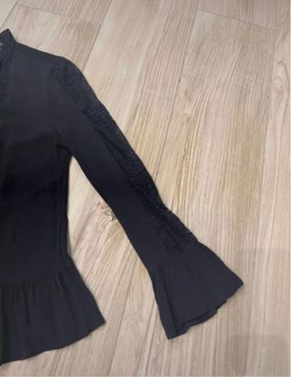 Camicetta nera pizzo OVS