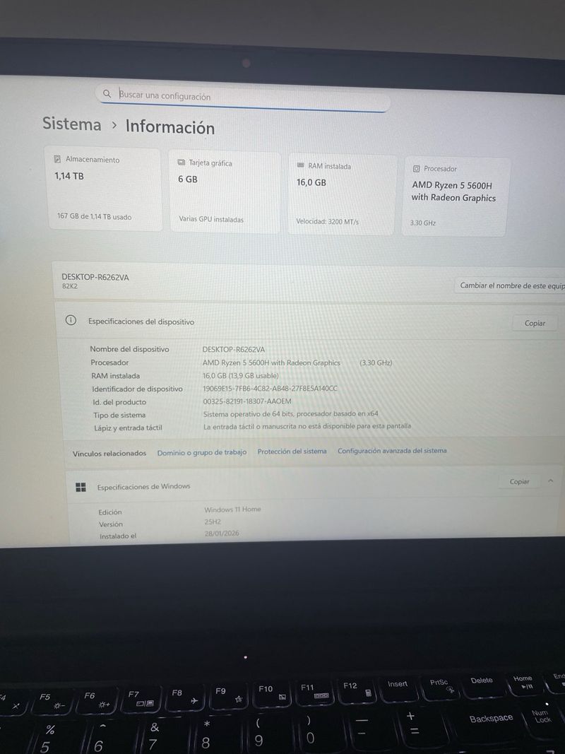 Lenovo Gaming GTX 1650, 120hz ,16gb ram, ryzen 5 afbeelding 6