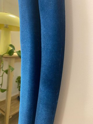 Espejo terciopelo azul