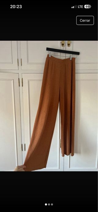 Pantalón ancho cintura elástica