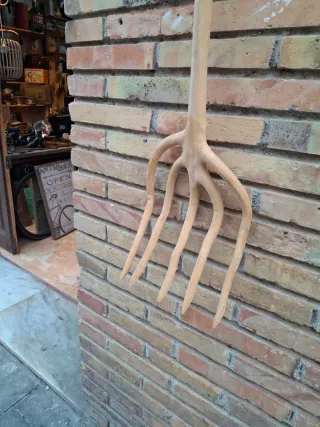 Horca de madera 5 púas ANTIGÜEDAD