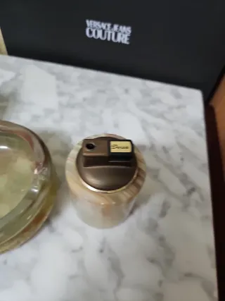 Trío de Ónix: 2 mecheros y 1 cenicero