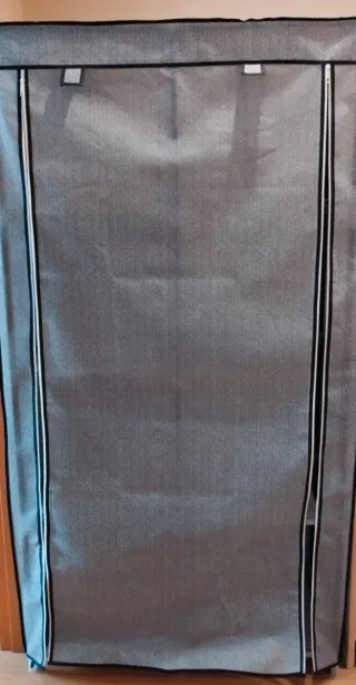 Armario Tela Desmontable Gris/Beige