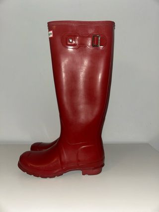 Botas Hunter Originales Rojas Talla 39 frio y lluv