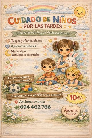 Cuidado de niños en Archena, Murcia