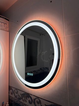 Espejo SATURNO con Luz, antivaho y Bluetooth