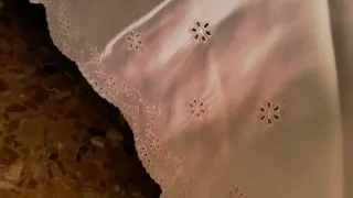 Colcha ganchillo algodón hecha a mano 120x195 cm