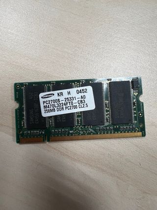 Módulo RAM Samsung 256MB DDR PC2700