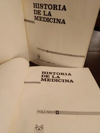 Historia de la Medicina, Editorial Codex 2 Tomos