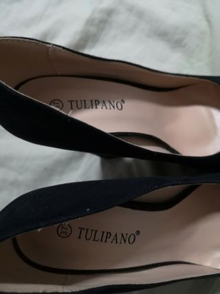 Scarpe eleganti scamosciate nere con tacco alto