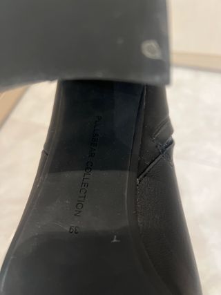 Botín Tacón Punta Cuadrada Talla 39