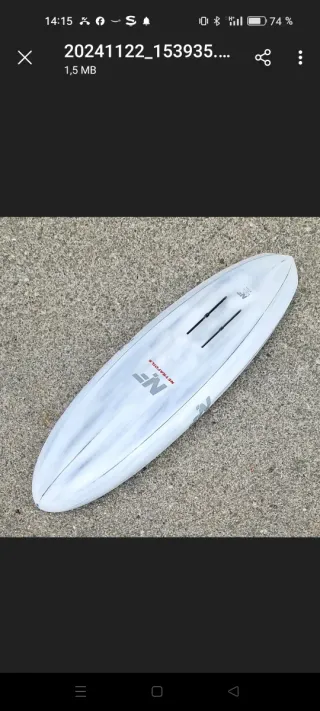 Tabla Wing foil Neyra, modelo NF Midlenght 5'8 65l