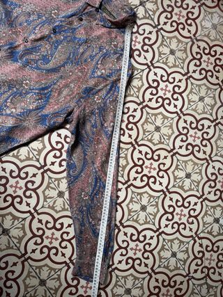 Camisa Zara Estampado Paisley Vintage Talla XL