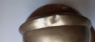 Casco de bombero de latón